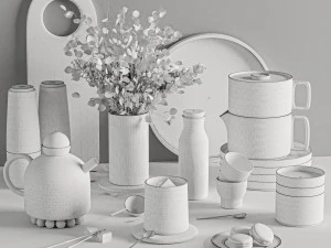 Acess&oacute;rios de cozinha Modelo 3D