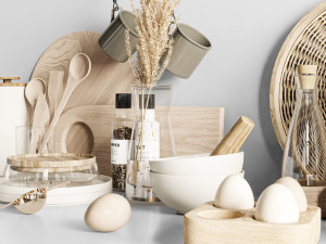 Kitchen accessories 3D 模型