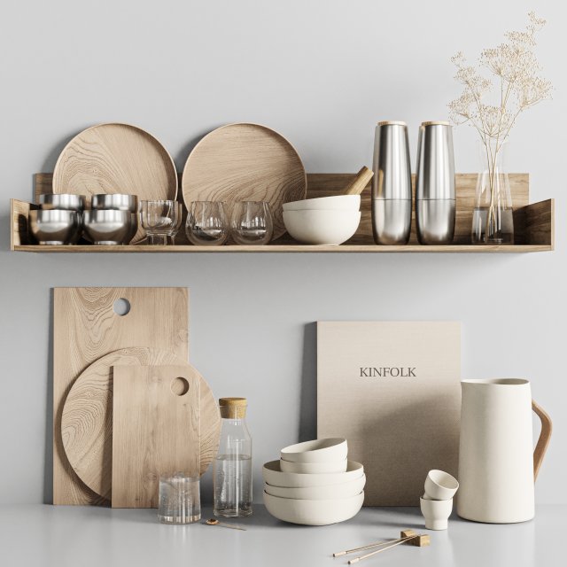Kitchen accessories Modelo 3D .c4d .max .obj .3ds .fbx .stl .blend 