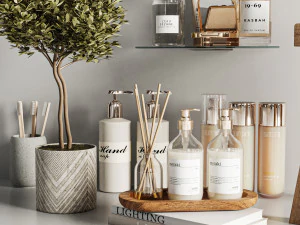 Accesorios de ba&ntilde;o Modelo 3D