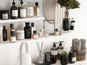 Bathroom accessories 3D Model
