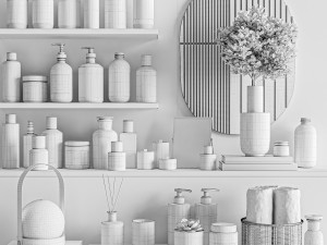 Bathroom accessories 3D Model