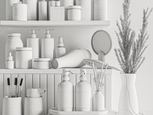Bathroom accessories 3D Model