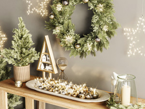 Christmas Decoration Set 3D Модель