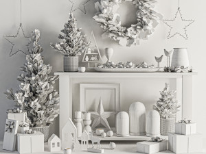 Christmas Decoration Set 3D Модель