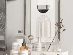 Bathroom accessories Set Model 3D