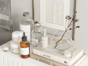 Bathroom accessories Set 3D Model