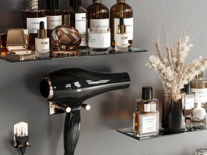 Bathroom accessories Set 3D Model