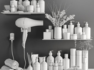 Bathroom accessories Set Model 3D