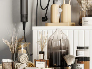 Conjunto de acess&oacute;rios para banheiro Modelo 3D