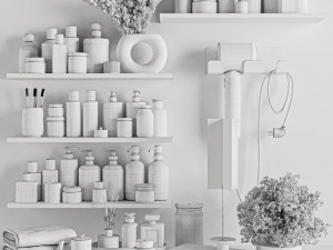 Bathroom accessories Set Model 3D