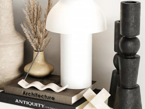 Conjunto decorativo 02 Modelo 3D