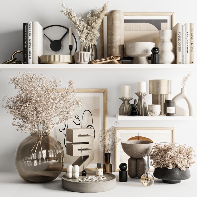 Decorative set 3D-Modell .c4d .max .obj .3ds .fbx .stl .blend 