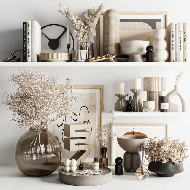 Conjunto decorativo Modelo 3D .c4d .max .obj .3ds .fbx .stl .blend