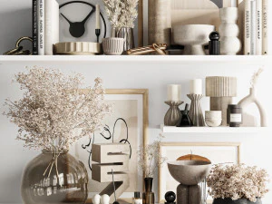 Conjunto decorativo Modelo 3D