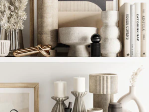 Conjunto decorativo Modelo 3D