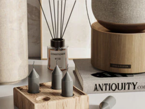 Conjunto decorativo Modelo 3D