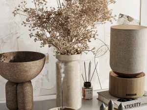 Conjunto decorativo Modelo 3D