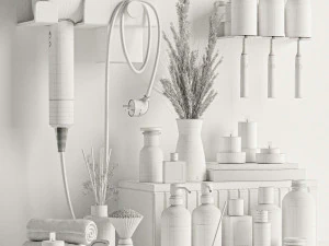 Bathroom accessories 3D Model