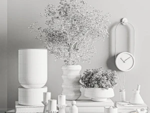 장식 세트 3D 모델