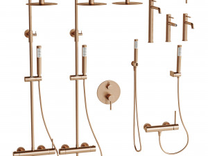 Bathroom Faucet Set 3D Модель