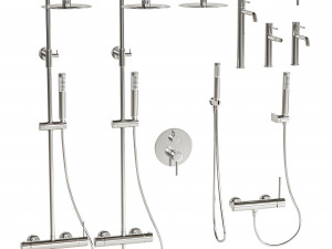 Bathroom Faucet Set 3D Модель