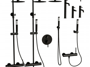 Bathroom Faucet Set 3D Модель