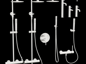 Bathroom Faucet Set 3D Модель