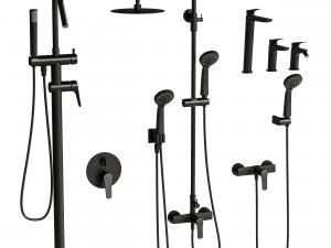Bathroom Faucet Set 3Dモデル