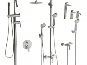 Bathroom Faucet Set Modelo 3D