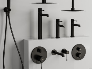 Bathroom Faucet Set 3D Model