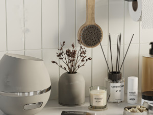 Bathroom accessories 3D-Modell