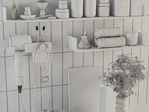 Bathroom accessories Modelo 3D