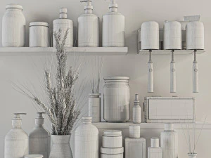 Bathroom accessories 3D Model