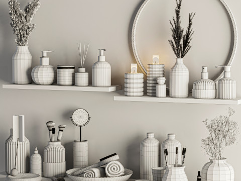 Bathroom accessories 3D Model