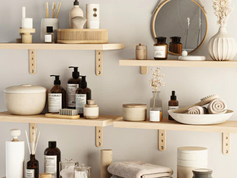 욕실 액세서리 3D 모델