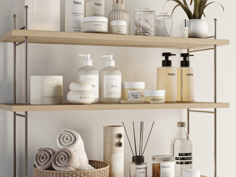 Bathroom accessories 3D Model