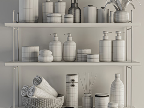 Bathroom accessories 3D Model