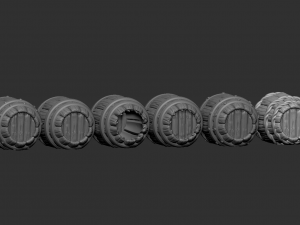 medieval barrels 3d printable pack 3d print model 3D-Druckmodell