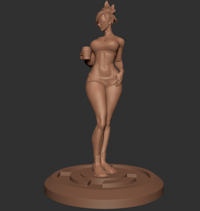 tracer overwatch figurine 3d print model Modèles 3D en vedette .c4d .max .obj .3ds .fbx .stl .blend 