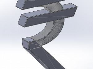 rupee logo monetary symbol 3D Model