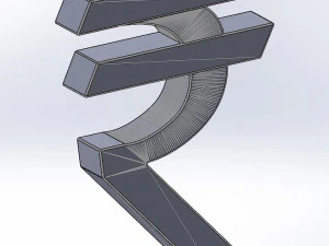 rupee logo monetary symbol 3D Model