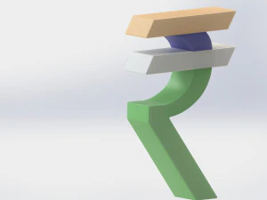 rupee logo monetary symbol 3D Model