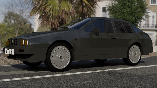 alfa romeo gtv 6 3D Модель .c4d .max .obj .3ds .fbx .stl .blend 