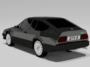 alfa romeo gtv 6 3D Модель