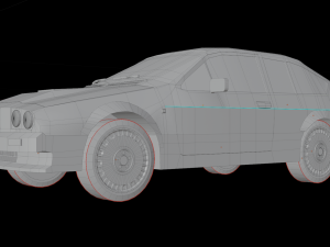 alfa romeo gtv 6 3D Модель