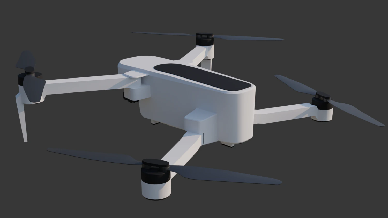 drone - hubsan zino 3D Model .c4d .max .obj .3ds .fbx .stl .blend 