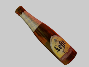 beer bottle - leffe Modello 3D