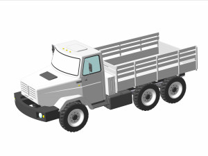 zil 433440 4130 4340 4330 4331 Modelo 3D