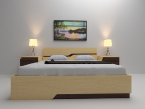 bed wave line 3D 模型
